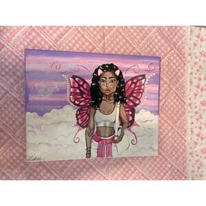 jhene aiko fairy 11x14 acrylic on canvas painting